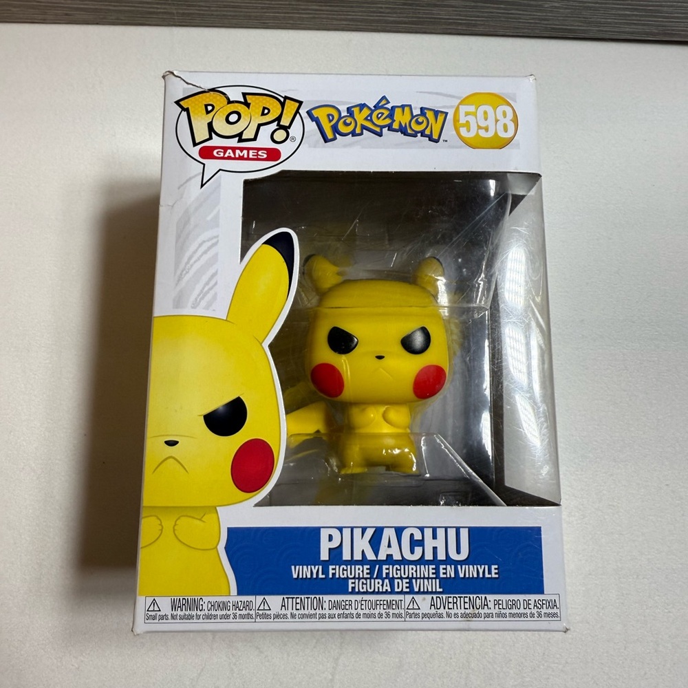 Funko Pop! Pokémon Grumpy Pikachu 598 Vinyl Figure - Yellow and Red